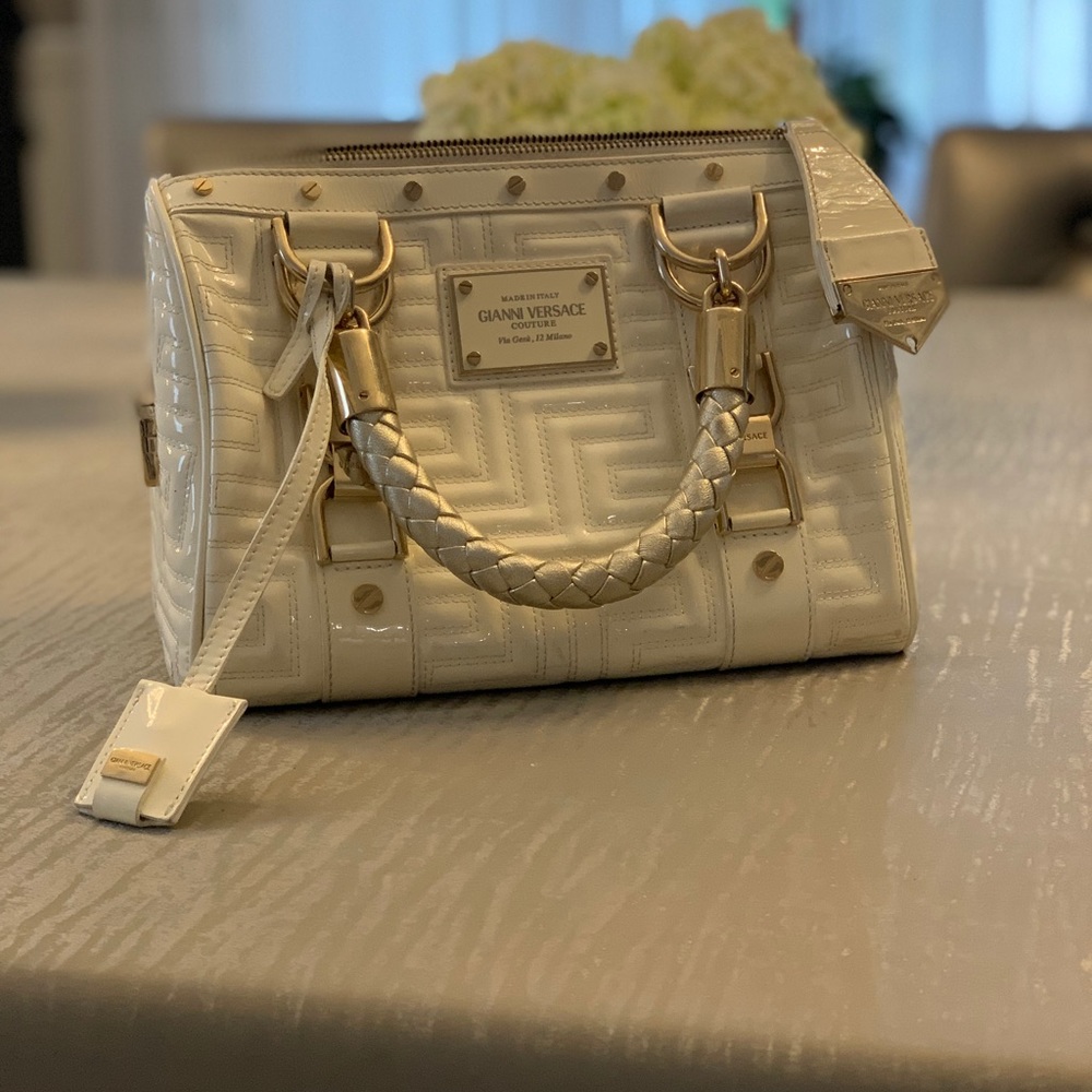 Gianni Versace Couture patent leather handbag